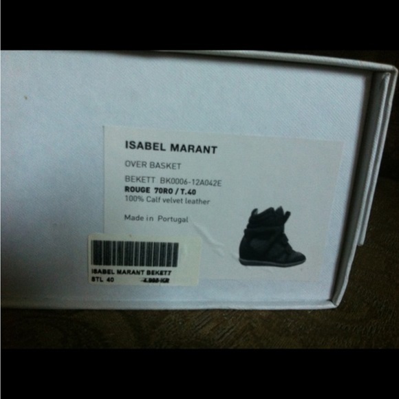 Isabel murant size 40 red wedge sneakers trainers - Picture 2 of 4